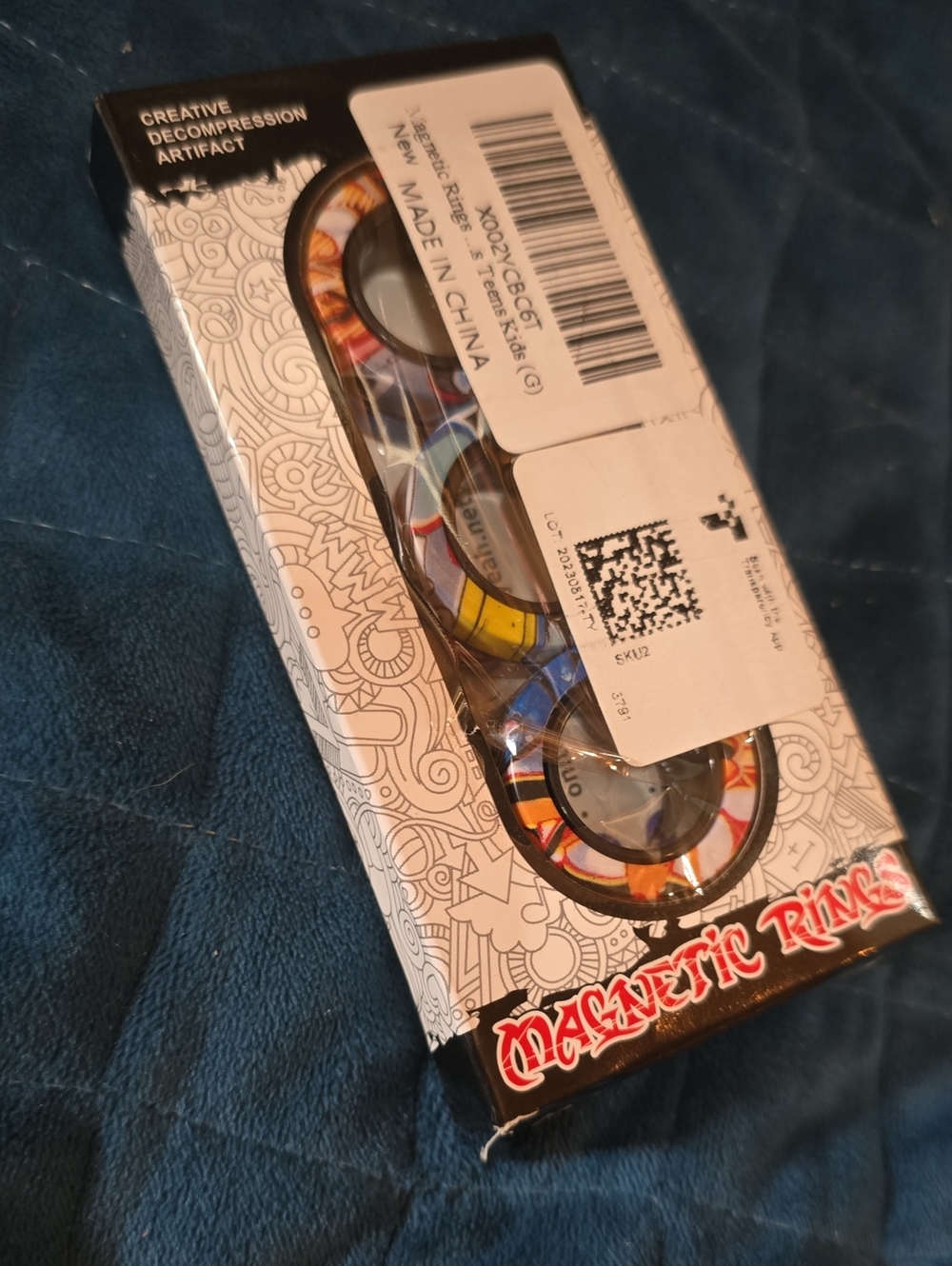 Magnetic Rings Stress Relief Toy - Multicolor